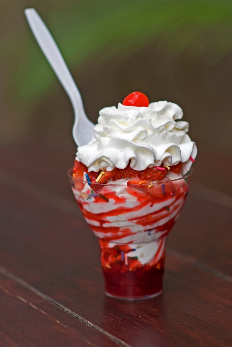 Strawberry Ice Cream Sundae